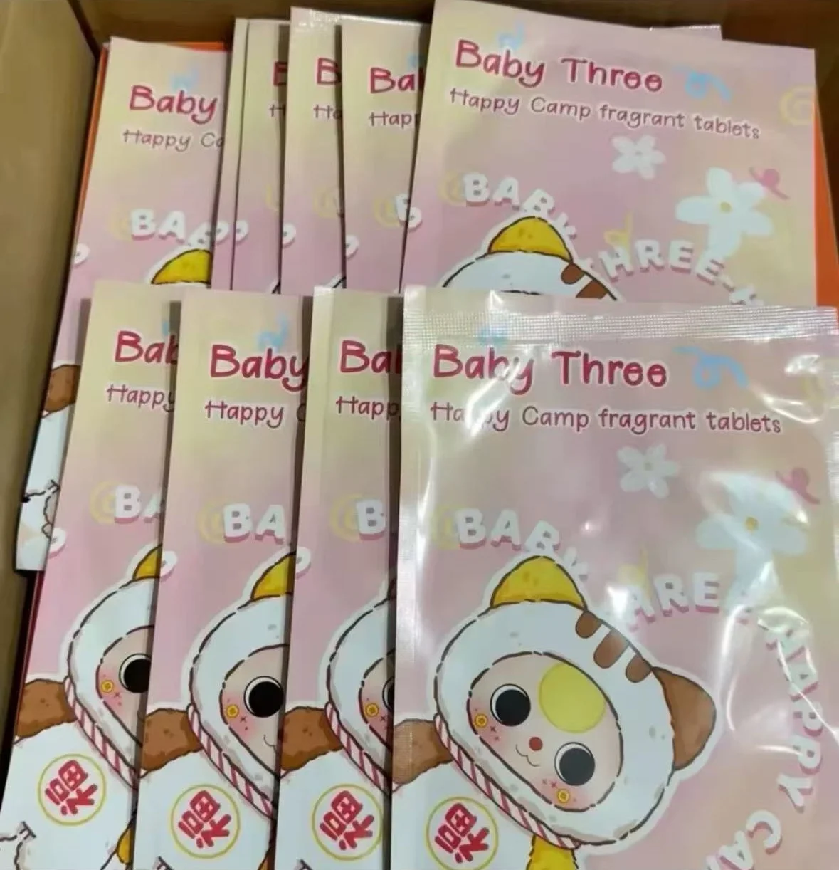 LIVE Promotion Time-limited offer -Baby Three Happy Camp Fragrant  Card