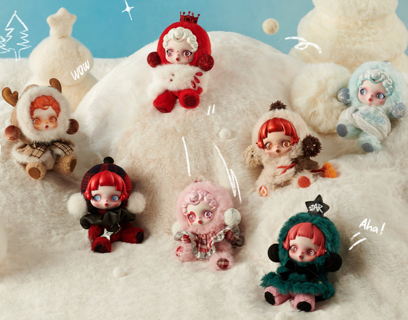 Skull Panda -Winter Symphony Series Plush